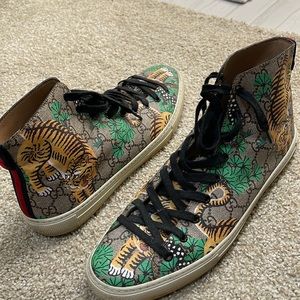 Gucci bengal tiger high tops